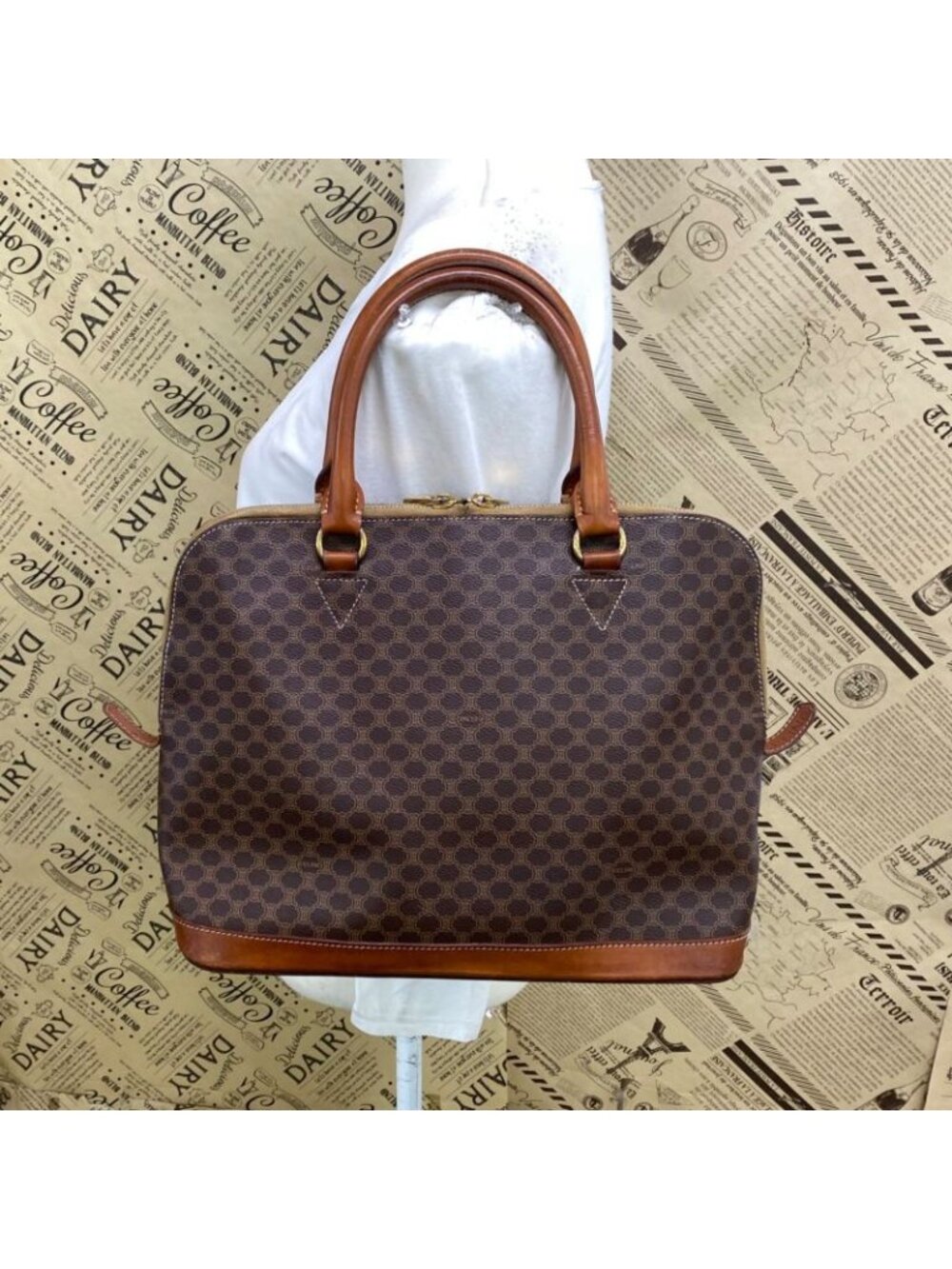 Celine Tote Macadam Mini Boston Travel Formal Business - Picture 2 of 16
